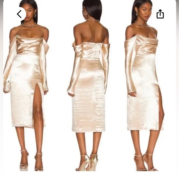 Majorelle Cecelia Dress in Champagne NWT Small - Picture 6 of 6